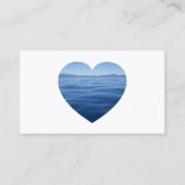Blue Lake Tahoe Herzform Foto Visitenkarte (Vorderseite)