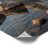Blue Lake und Granit-Spitzen Poster (Ecke)