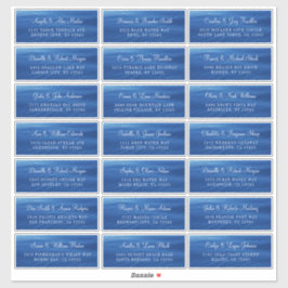 Blue Lake Water individuelle Hochzeitsplattform Aufkleber