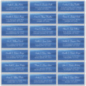 Blue Lake Water individuelle Hochzeitsplattform Aufkleber (Vorderseite)