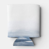 Blue Lake Water Stain | Personalisierte Paar Dosenkühler (Rückseite)