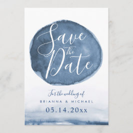 Blue Lake Water Stain | SAVE THE DATE