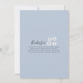 Blue Lama Baby Dusche Einladung (Rückseite)