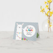 Blue Lama Cactus Foto Vielen Dank Karte (Gelbe Blume)