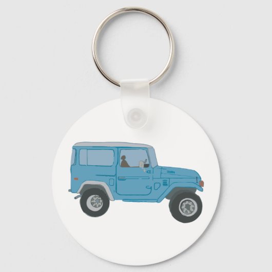 Blue Land Cruiser Keychain Schlüsselanhänger (Rückseite)