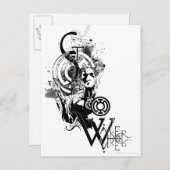 Blue Lantern Graphic 2 Postkarte (Vorne/Hinten)