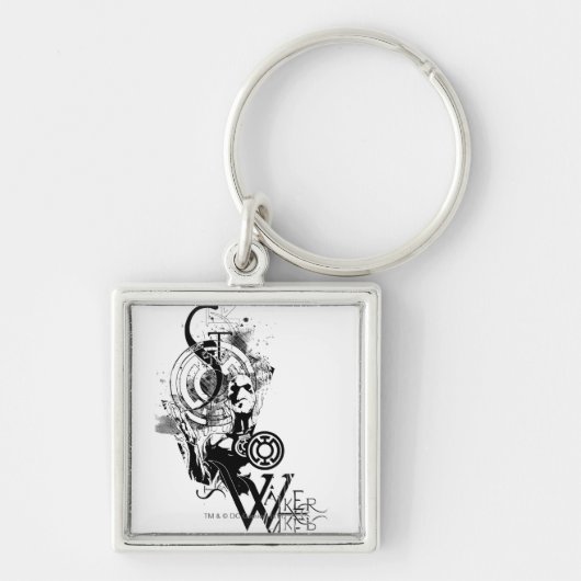 Blue Lantern Graphic 2 Schlüsselanhänger (Vorne)