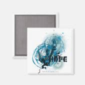 Blue Lantern Graphic 3 Magnet (Vorderseite/Rückseite)