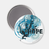 Blue Lantern Graphic 3 Magnet (Vorderseite/Rückseite)