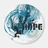 Blue Lantern Graphic 3 Magnet (Vorne)