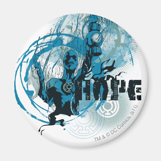 Blue Lantern Graphic 3 Magnet (Vorne)