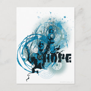 Blue Lantern Graphic 3 Postkarte