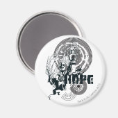 Blue Lantern Graphic 4 Magnet (Vorderseite/Rückseite)