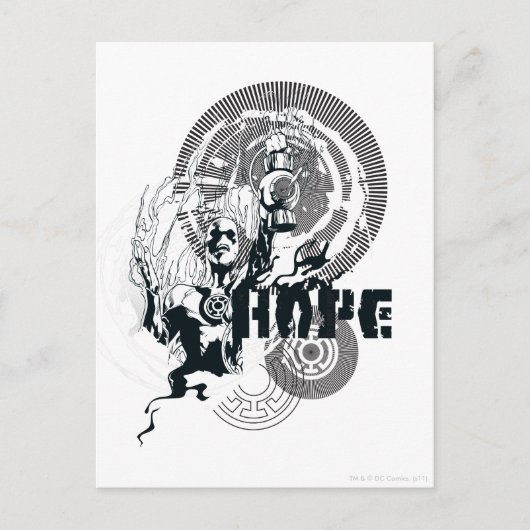 Blue Lantern Graphic 4 Postkarte (Vorderseite)