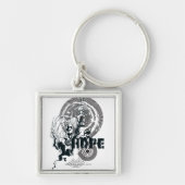 Blue Lantern Graphic 4 Schlüsselanhänger (Vorne)