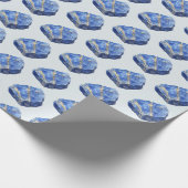 Blue Lapis Lazuli Crystals Birthday Geschenkpapier (Ecke)