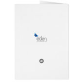 Blue Lapis Lazuli Hochzeitskarte (Hinten)