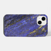 Blue Lapsus Lazuli iPhone Hülle (Rückseite (Horizontal))