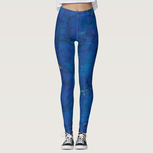 Blue Lapsus Lazuli Leggings (Vorderseite)