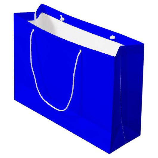 Blue Large Gift Bag Große Geschenktüte (Vorderseite Schrägansicht)