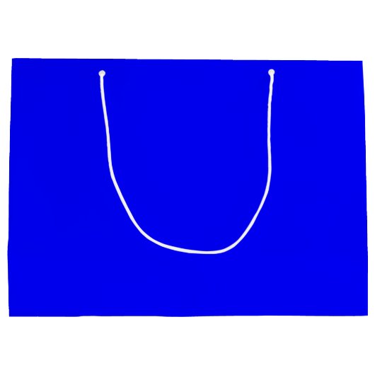 Blue Large Gift Bag Große Geschenktüte (Rückseite)