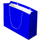 Blue Large Gift Bag Große Geschenktüte (Rückseite Schrägansicht)