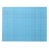 Blue Large Graph Paper Notizblock (Vorderseite)