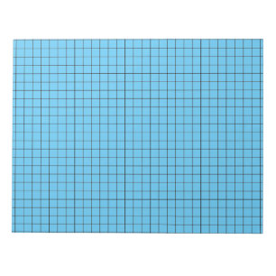 Blue Large Graph Paper Notizblock