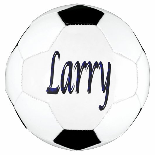 Blue Larry Name, Soccer Ball (Vorderseite)
