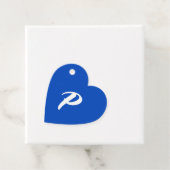 Blue Lässig Script Monogram Vielen Dank Geschenkanhänger (Beispiel)