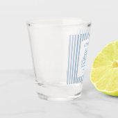 Blue Last Splash Bachelorette Schnapsglas (Links)