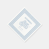 Blue Last Splash Bachelorette Serviette (Ecke)