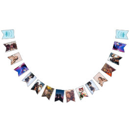 Blue Last Splash Junggeselinnen-Abschied Foto Bann Wimpelkette