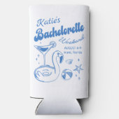 Blue Last Toast Beach Junggeselinnen-Abschied Selters Dosenkühler (Rückseite)