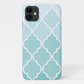 Blue Latticework, Ombre, Quatrefoil, Trellis Case-Mate iPhone Hülle (Rückseite)
