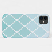 Blue Latticework, Ombre, Quatrefoil, Trellis Case-Mate iPhone Hülle (Rückseite (Horizontal))