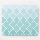 Blue Latticework, Ombre, Quatrefoil, Trellis Mousepad (Vorne)