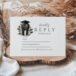 Blue Laurel Dental Graduation RSVP Karte