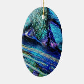 Blue Lava Glass Keramikornament (Rechts)