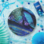 Blue Lava Glass Pappteller (Party)