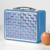 Blue Lavendel Squares Lunch Box (Beispiel)
