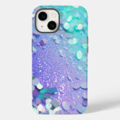 Blue Lavender Mint Glitzer iPhone Mate Tough Case (Rückseite)