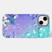 Blue Lavender Mint Glitzer iPhone Mate Tough Case (Rückseite (Horizontal))