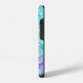 Blue Lavender Mint Glitzer iPhone Mate Tough Case Hülle (Linke Seite)