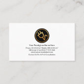 Blue Layer Gold Line Zuhause Electrical Wire Visitenkarte (Rückseite)