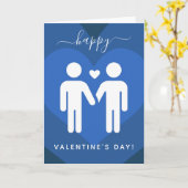 Blue Layered Heart Gay Couple [=p-0098 Karte (Gelbe Blume)