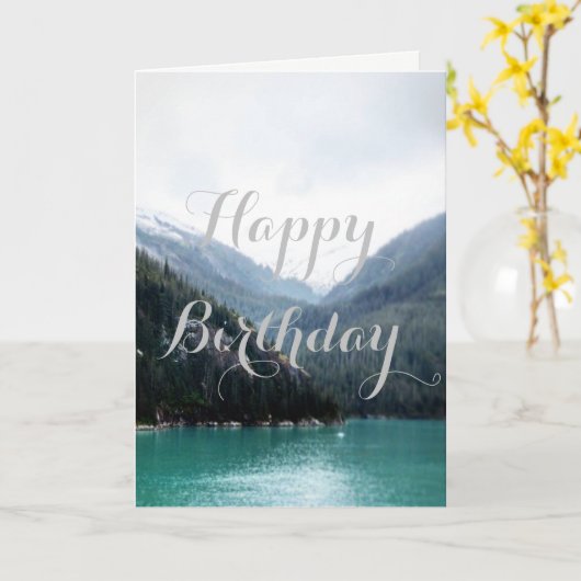 Blue Layers Geburtstagskarte Karte (Gelbe Blume)