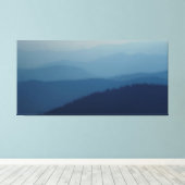 Blue Layers Leinwanddruck (Insitu (Holzboden))