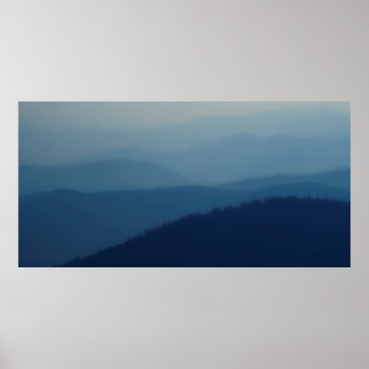 Blue Layers Poster (Vorne)