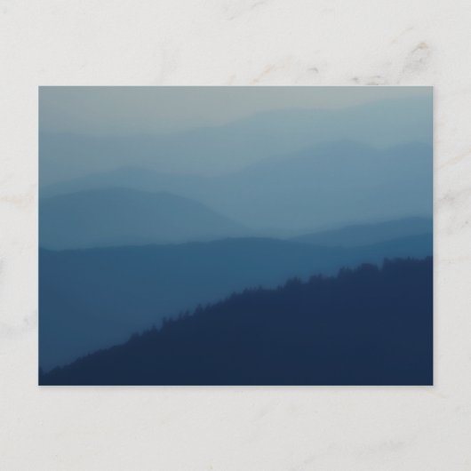 Blue Layers Postkarte (Vorderseite)